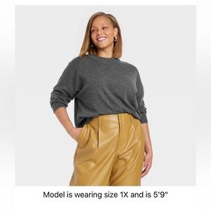 COPY - Fine knit sweater, Charcoal Grey, A New Day plus NWT Target